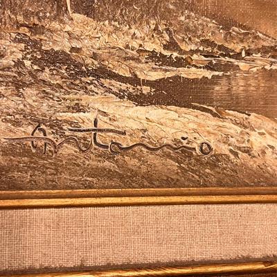 Antonio Tano Original Oil on Canvas Mountain Scene (GB-RG)