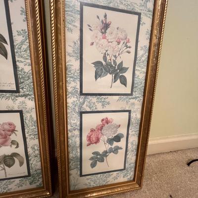 Botanical Prints in Sets of Two (GB-RG)