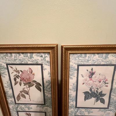 Botanical Prints in Sets of Two (GB-RG)