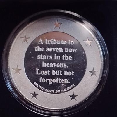 2003 The Spirit of Columbia Space Shuttle Commemorative Silver Medallion (#2)