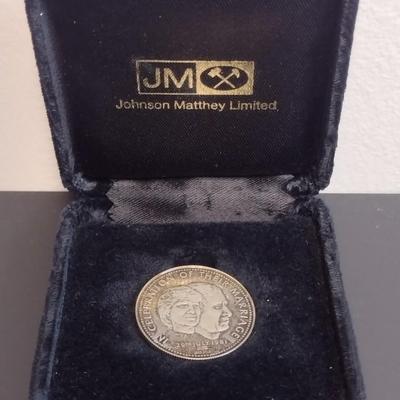 1981 British Celebration of their Marriage Lady Diana and the Prince of Wales Silver Round (#3)