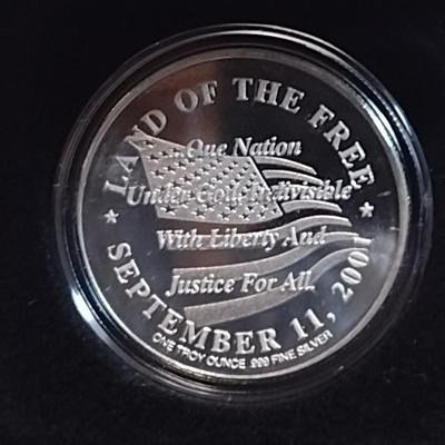 September 11, 2001 Commemorative 9-11 Silver Round (#4)