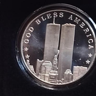 September 11, 2001 Commemorative 9-11 Silver Round (#4)