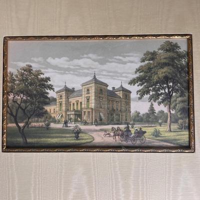 Ornately Framed Prints of Edwardian Stately Homes (GB-RG)