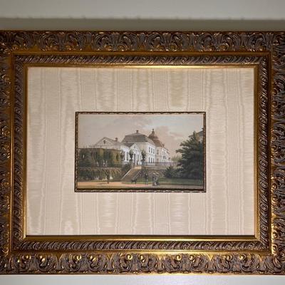 Ornately Framed Prints of Edwardian Stately Homes (GB-RG)