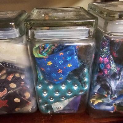 Square Glass Jars, Contents & More (BF1-JS)