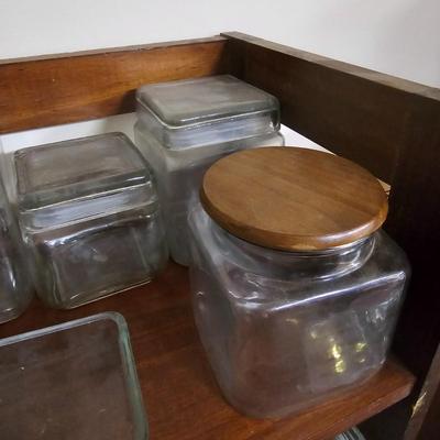 Square Glass Jars, Contents & More (BF1-JS)