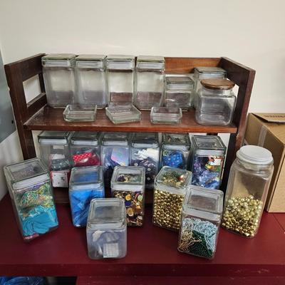 Square Glass Jars, Contents & More (BF1-JS)