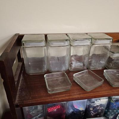 Square Glass Jars, Contents & More (BF1-JS)