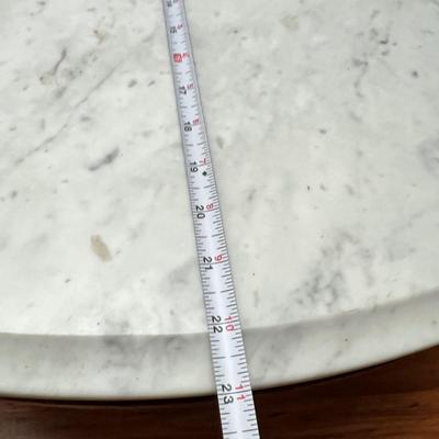Oval Marble Top Parlor Table