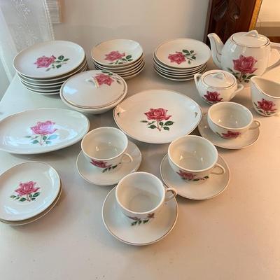 Porcelain Doll Play Tea Set for 6