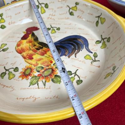 Lot of 5 Ceramic Bowl Plates