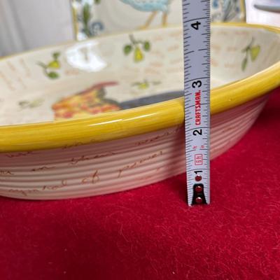 Lot of 5 Ceramic Bowl Plates
