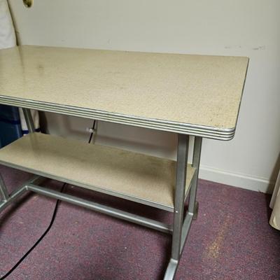 Vintage Blair Formica Top Table with Shelf (BF1-JS)