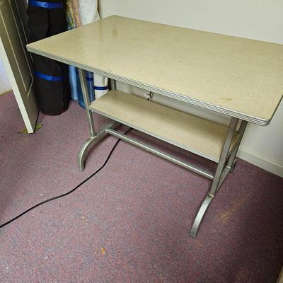 Vintage Blair Formica Top Table with Shelf (BF1-JS)