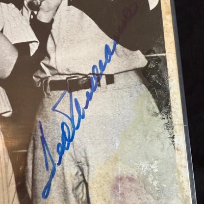 Joe DiMaggio, Mickey Mantle, and Ted Williams Autographed Photo (PBN-BM)
