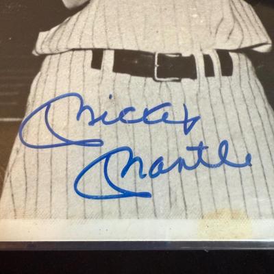 Joe DiMaggio, Mickey Mantle, and Ted Williams Autographed Photo (PBN-BM)