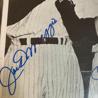 Joe DiMaggio, Mickey Mantle, and Ted Williams Autographed Photo (PBN-BM)