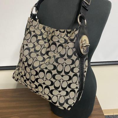Coach Leather & Fabric Purse
