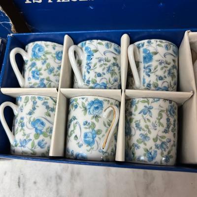 2 Boxes 12 Pc. Porcelain Coffee Sets