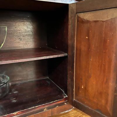 Solid Wood Sideboard and Mirror