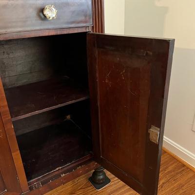 Solid Wood Sideboard and Mirror