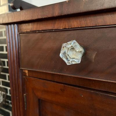 Solid Wood Sideboard and Mirror