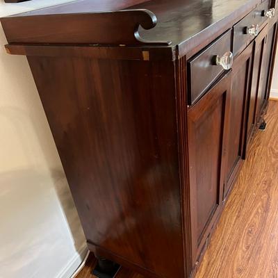 Solid Wood Sideboard and Mirror
