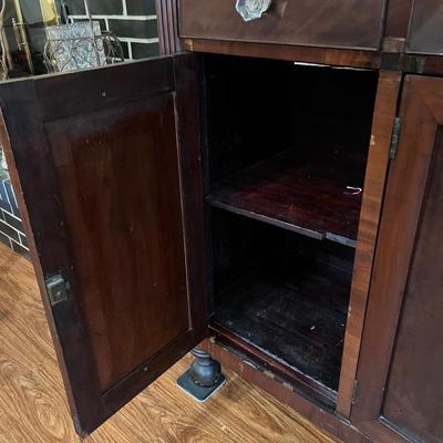 Solid Wood Sideboard and Mirror