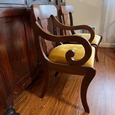 2 Velvet Accent Boudoir Chairs