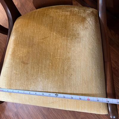 2 Velvet Accent Boudoir Chairs