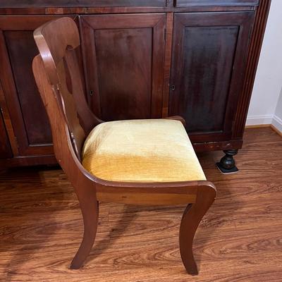 2 Velvet Accent Boudoir Chairs