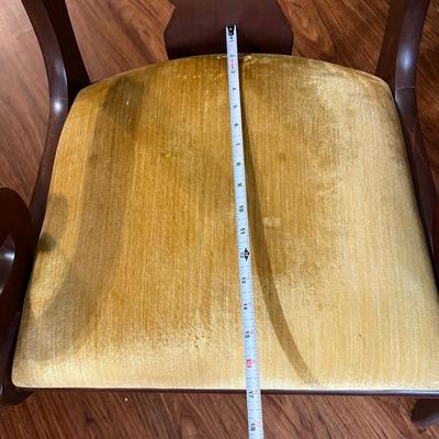 2 Velvet Accent Boudoir Chairs
