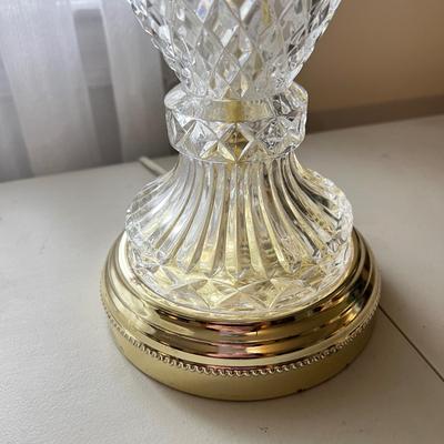 2 Cut Glass Tabletop Lamps