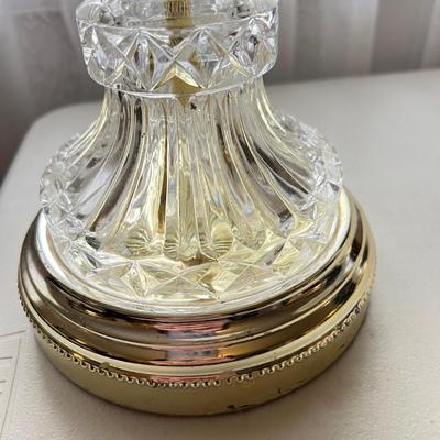 2 Cut Glass Tabletop Lamps