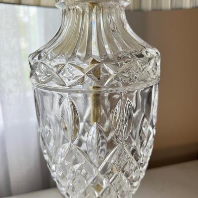 2 Cut Glass Tabletop Lamps