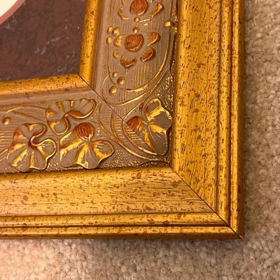 ‘Pansy’ By Hely & More Floral Art in Ornate Frames (GB-RG)