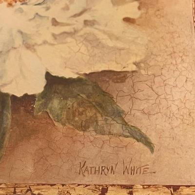 ‘Pansy’ By Hely & More Floral Art in Ornate Frames (GB-RG)