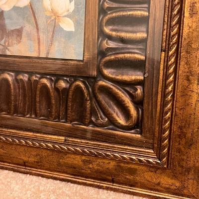 ‘Pansy’ By Hely & More Floral Art in Ornate Frames (GB-RG)