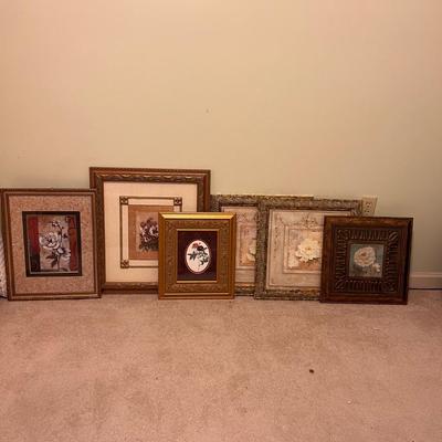 ‘Pansy’ By Hely & More Floral Art in Ornate Frames (GB-RG)