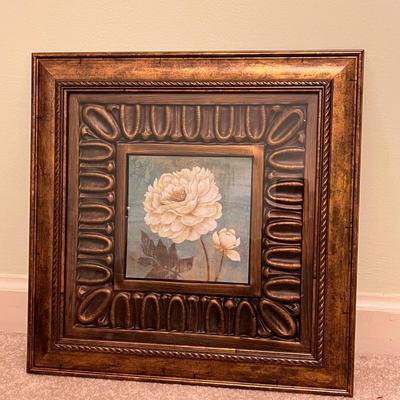 ‘Pansy’ By Hely & More Floral Art in Ornate Frames (GB-RG)
