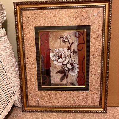 ‘Pansy’ By Hely & More Floral Art in Ornate Frames (GB-RG)
