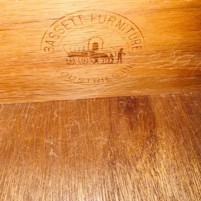 Vintage Mid Century 6-Drawer Lowboy Walnut Dresser Credenza w/Fluted Facade, Bow Front Top Drawers, Brass Hardware, Tapered Legs &...