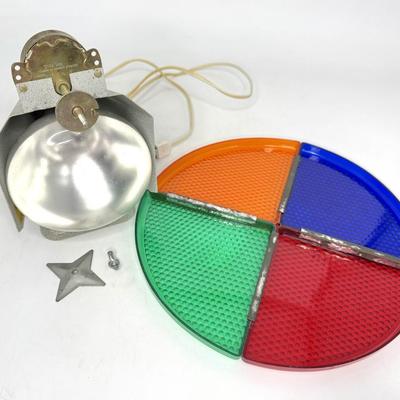 1960’s Aluminum Christmas Tree Color Light Wheel
