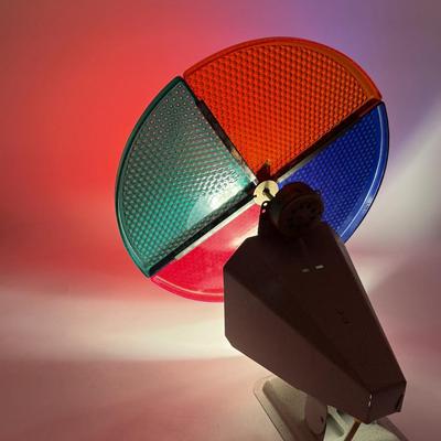 1960’s Aluminum Christmas Tree Color Light Wheel