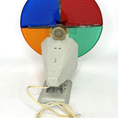 1960’s Aluminum Christmas Tree Color Light Wheel