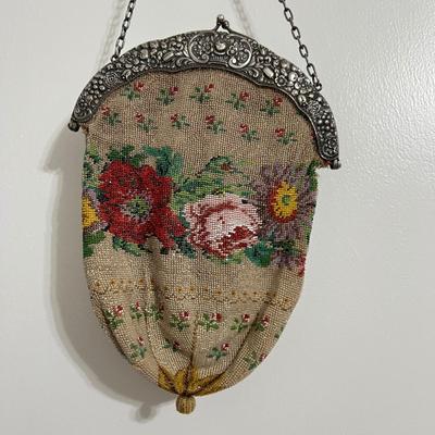 Antique Beaded Purse & Vintage Beaded Coin Purse