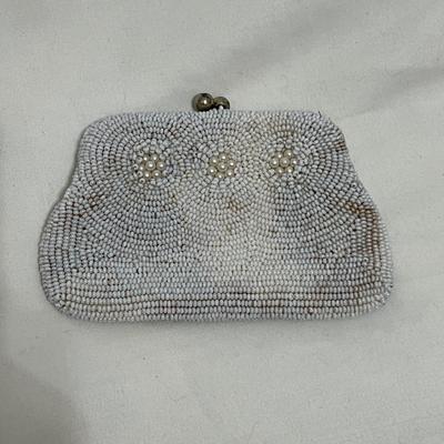 Antique Beaded Purse & Vintage Beaded Coin Purse