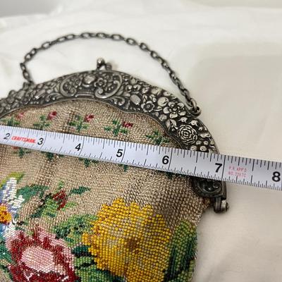 Antique Beaded Purse & Vintage Beaded Coin Purse