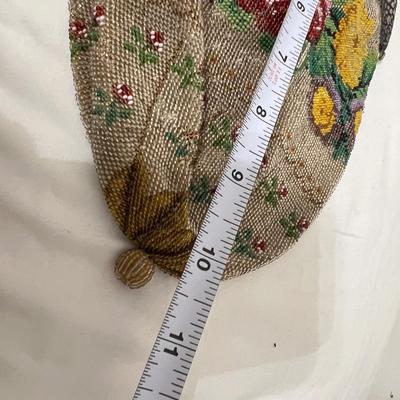 Antique Beaded Purse & Vintage Beaded Coin Purse